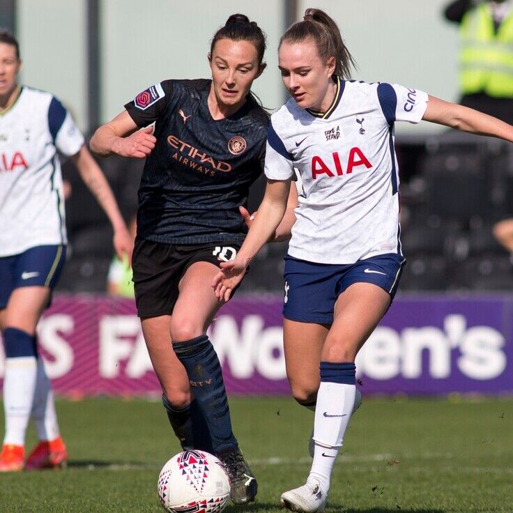 2020-21 FA Women’s Super League fixture between Tottenham Hotspur and Manchester City